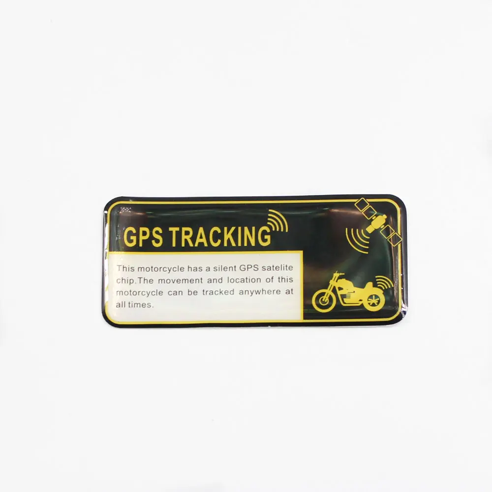 Motorcycle decals Tank Pad Protector Protection 3D Warning Car Sticker GPS Alarm Decal Stickers Track Device Tracker Vehicle