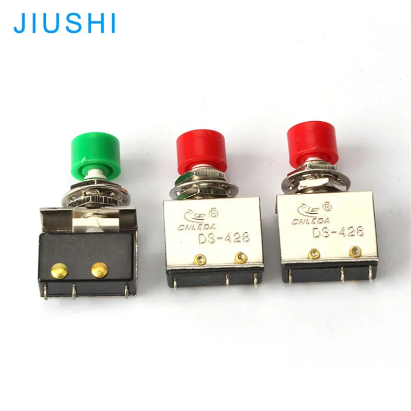 

50pcs S428 momentary 8mm push button switches 3 pins C 1NO 1NC micro switch