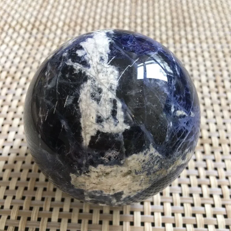 Sodalite ball quartz crystal stone gemstones natural minerales home decor modern reiki healing meditation