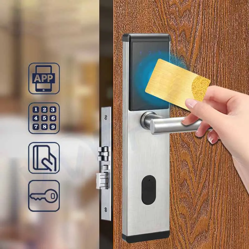 TTlock TThotel App Security Electronic Password Smart Door Lock Digital Code Keypad Hotel Apartment Residential Airbnb