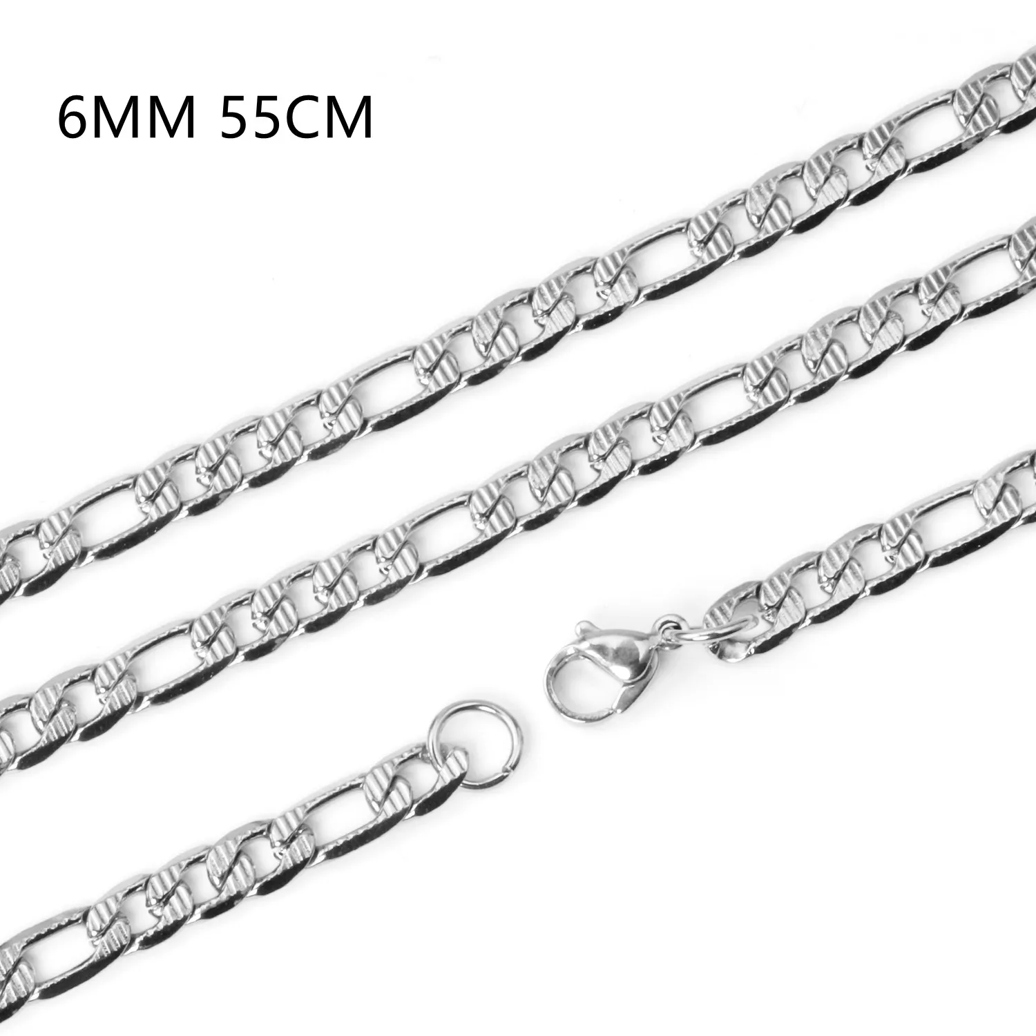 LUXUSTEEL Stainless Steel Mixed Style 55cm Long Chains Necklace Men Golden High Link Chains Necklaces Accessories Wholesale