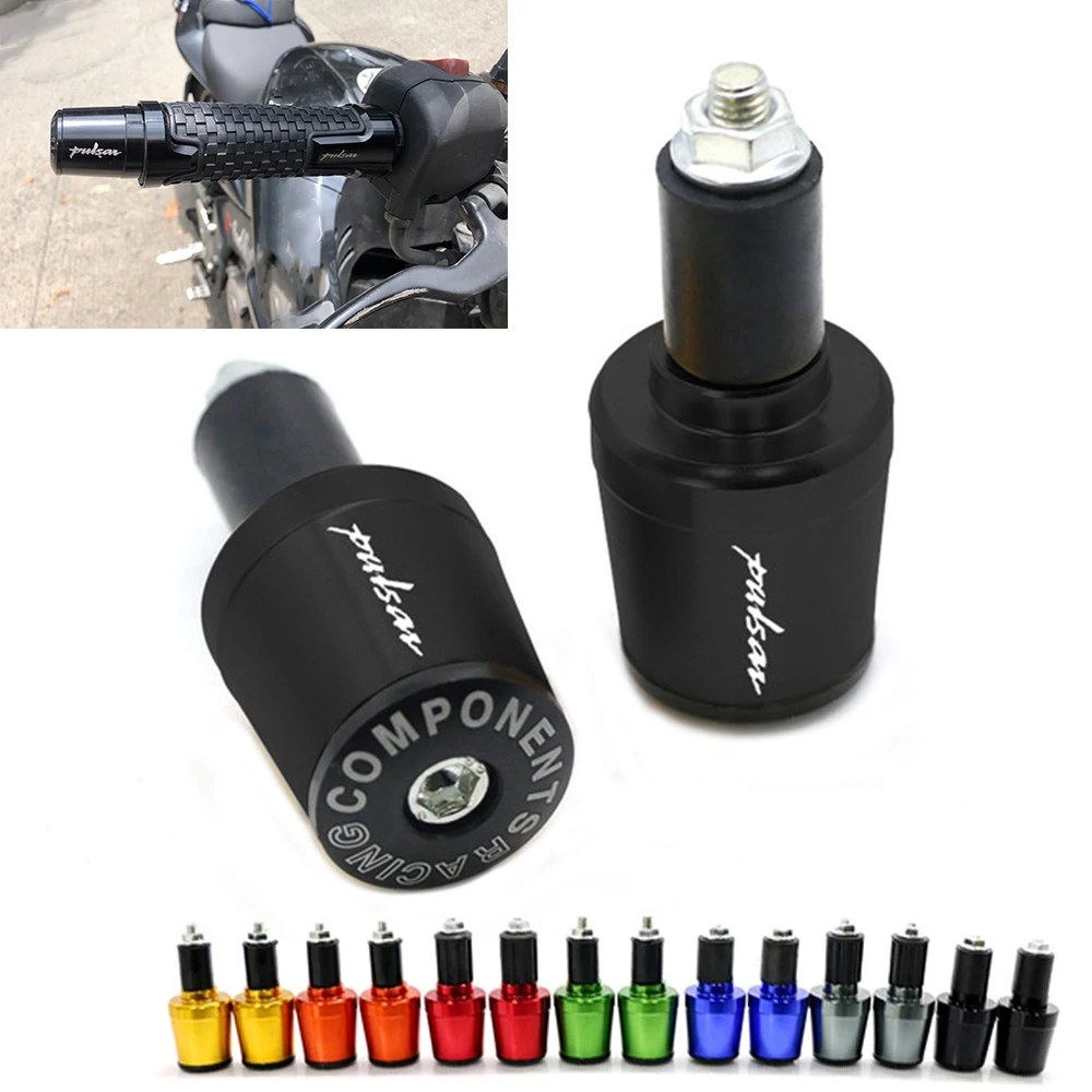 Empuñaduras de manillar para motocicleta, tapones de extremo de tapa de manillar de 7/8 pulgadas y 22MM para Bajaj Pulsar 200 NS/200 RS/200 AS 200RS 200NS 200AS