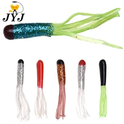 JYJ 20pcs 4.5cm Soft artificial worm baits, squid tube pesca isca fishing lure wobbler for bass carp fishing