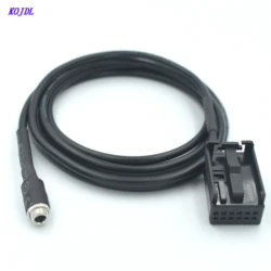 Car FORD 6000CD Radio Aux Audio Cable WITH Aux Female JACK Connector For Ford Mondeo Focus 2 MK2 Aadpter Mp3 input Wire KOJDL