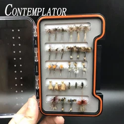 CONTEMPLATOR 28/32/48pcs assorted dry fly fishing lures 3combo common-uesd fly flies striking trout steelhead grayling