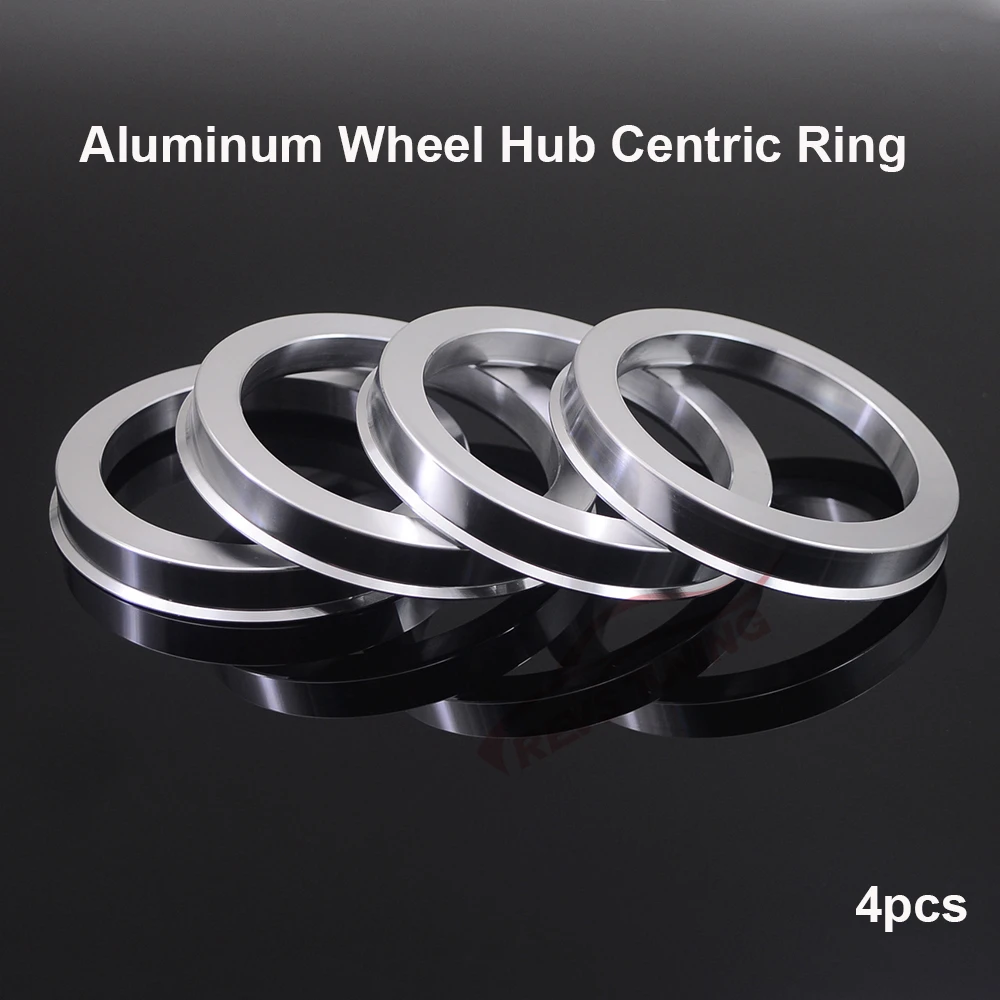 4PCS Aluminum Car Wheel Hub Centric Rings Wheel Bore Spacer Center Ring 67.1-56.1 67.1-57.1 67.1-60.1 67.1-64.1 67.1-66.1