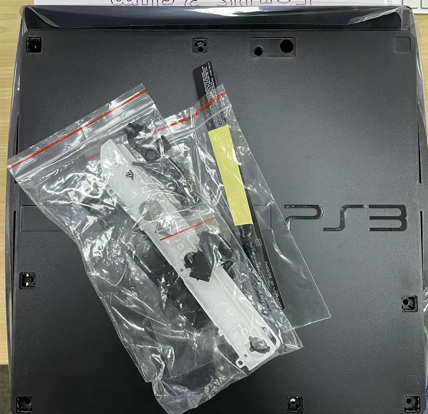 Custodia nera completa custodia Shell 120G 160G 250G di ricambio per PS3 Slim 2000 20XX 2500 Cover frontale per Console