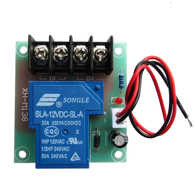 30A 250V high current switch board normally closed relay board 12V input switch control 30A output