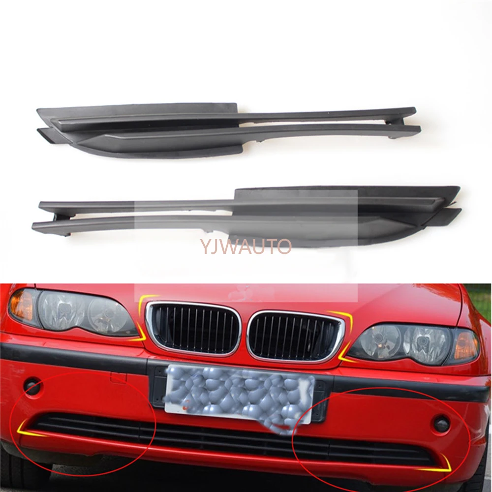 

Fog Lamp Cover For BMW E46 3 Series 320i 325i 325xi 330i 4 Door Fog Light Cover Vent Car Grille Auto Front Lower Bumper