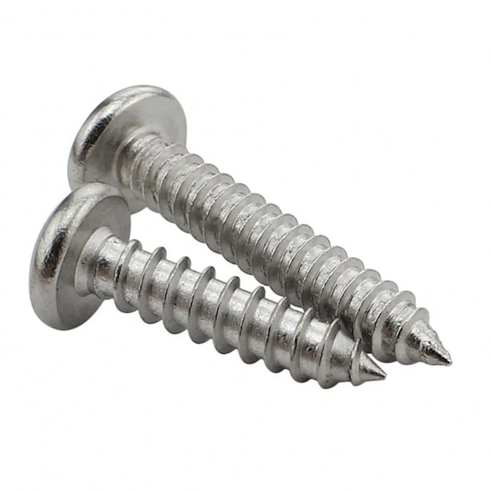 Cross Round Head Self Tapping Screws M3 M4 M5 201 Stainless Steel GB845 Pan Head Phillips Tapping Wood Screws