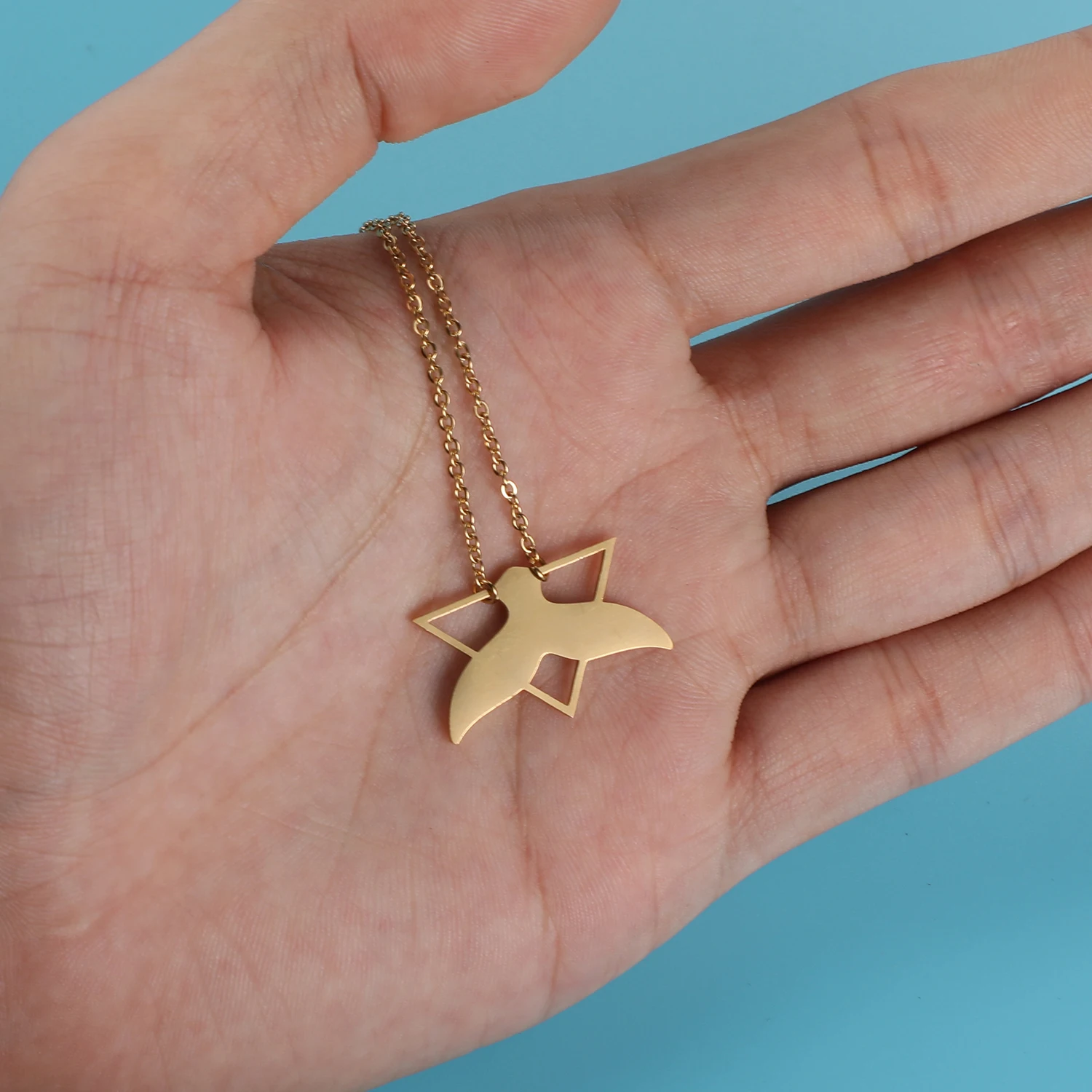 5pcs/lot 316 Stainless Steel Large Whale Tail Dolphin DIY Connector Charm Pendants Wholesale Pendant for Necklace Never Tarnish