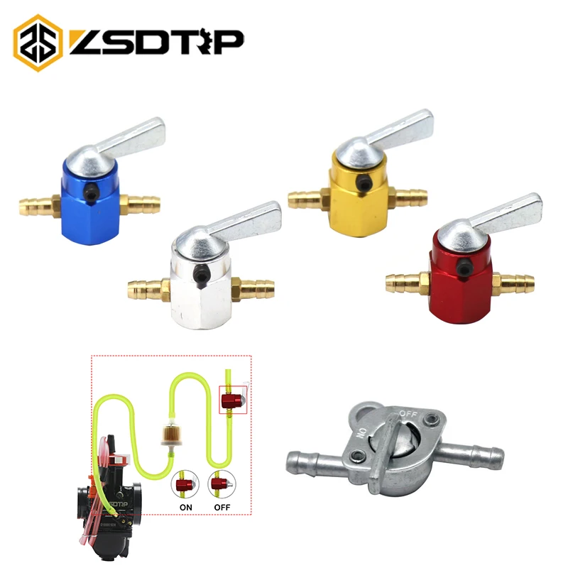 ZSDTRP 6mm 8mm Fuel Tap Gasoline Switch Fuel Tap Gasoline Tap Faucet For Motorbike Carb Gas Engine Fuel Tanks