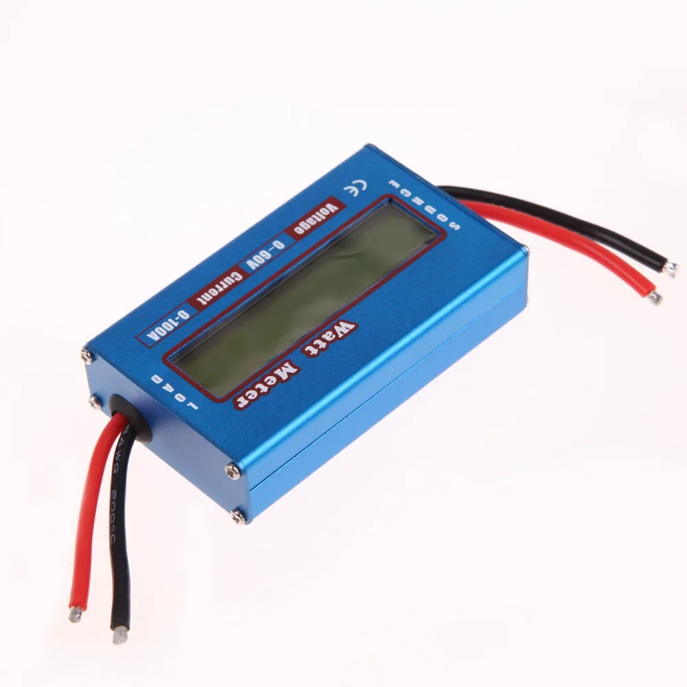 Digital Watt Meter High-accuracy Power Analyzer DC 60V 100A RC Wattmeter Balance Voltage Battery Checker Backlight LCD Digital