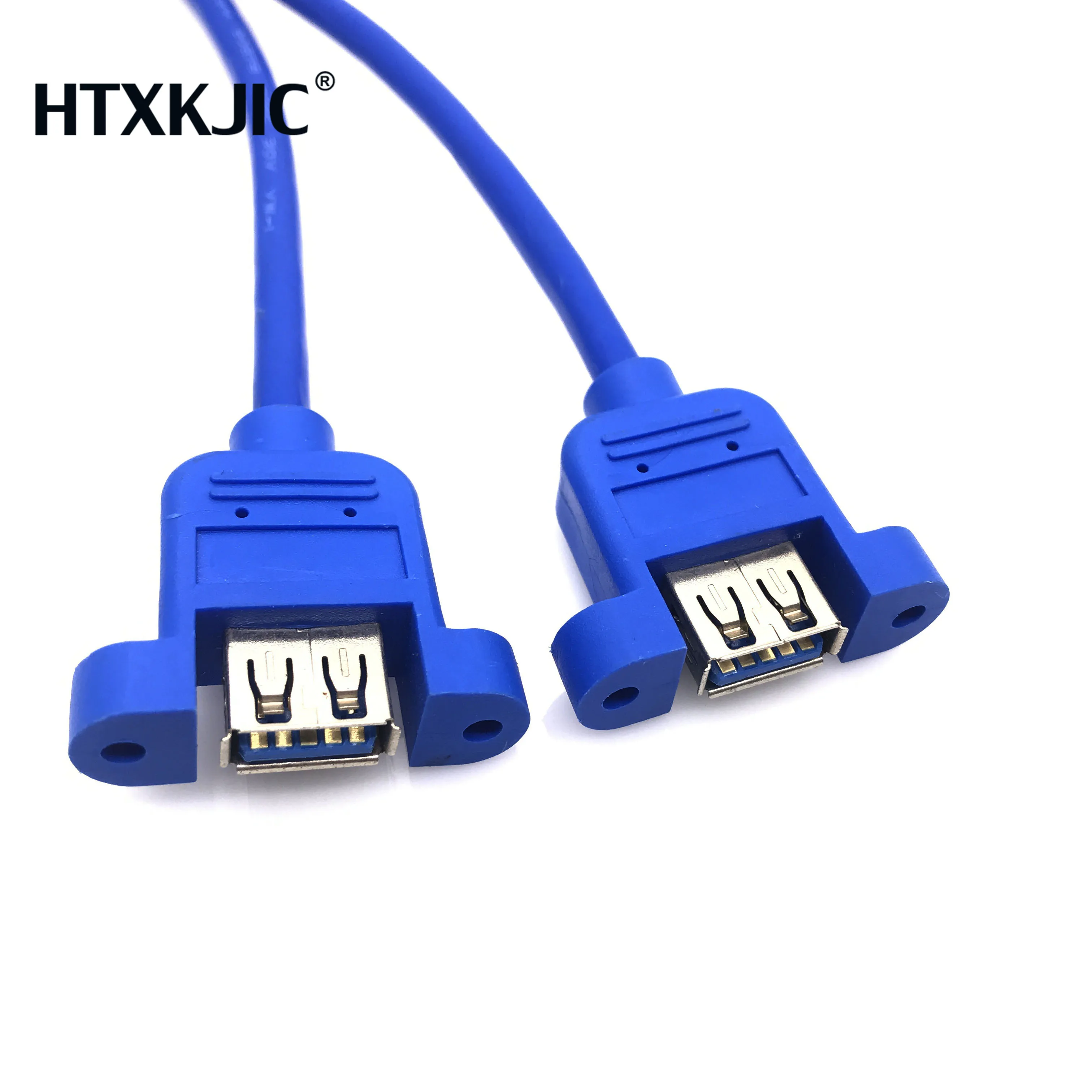 USB Cable 3.0 Extension Female to Female extender cable cord Dual Shielded Screw Panel Mount 0.3M 0.6M 1M 1.5M 3M