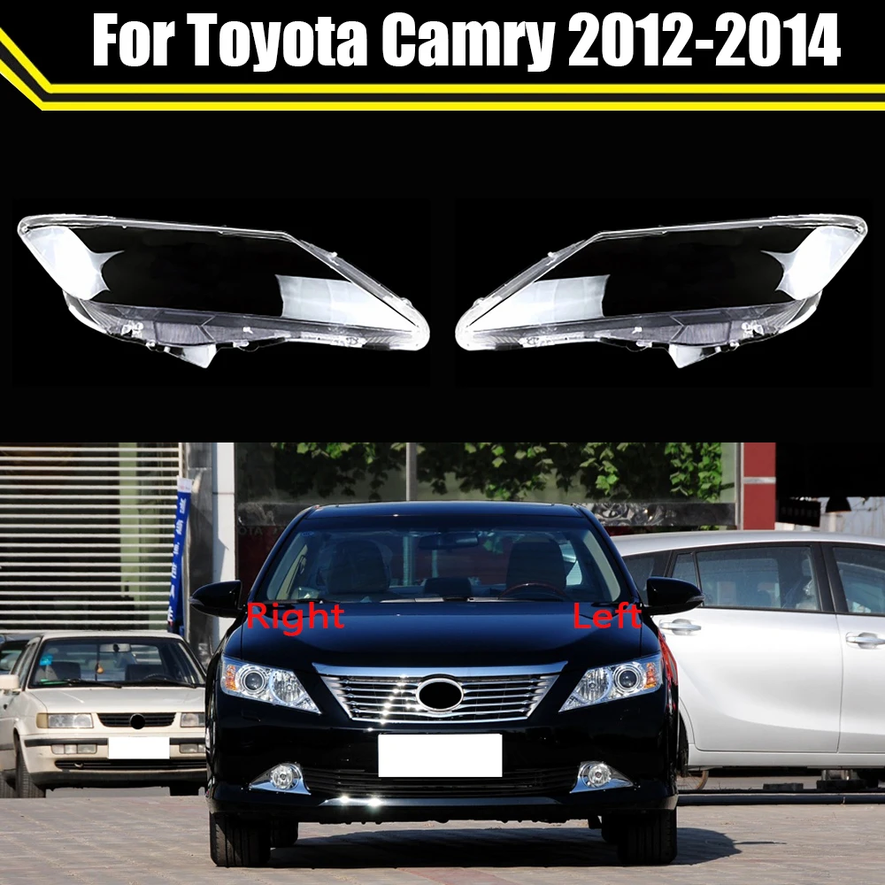 Car Replacement Headlight Cover For Toyota Camry 2012 2013 2014 Headlamps Transparent Lampshades Lamp Light Lens Clear Shell