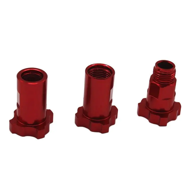 Spray Gun Connector Red Aluminum Electrophoresis Spray Gun PPS  Adapter Spray Gun Cup Adapter Pot Joints 16X1.5 14X1