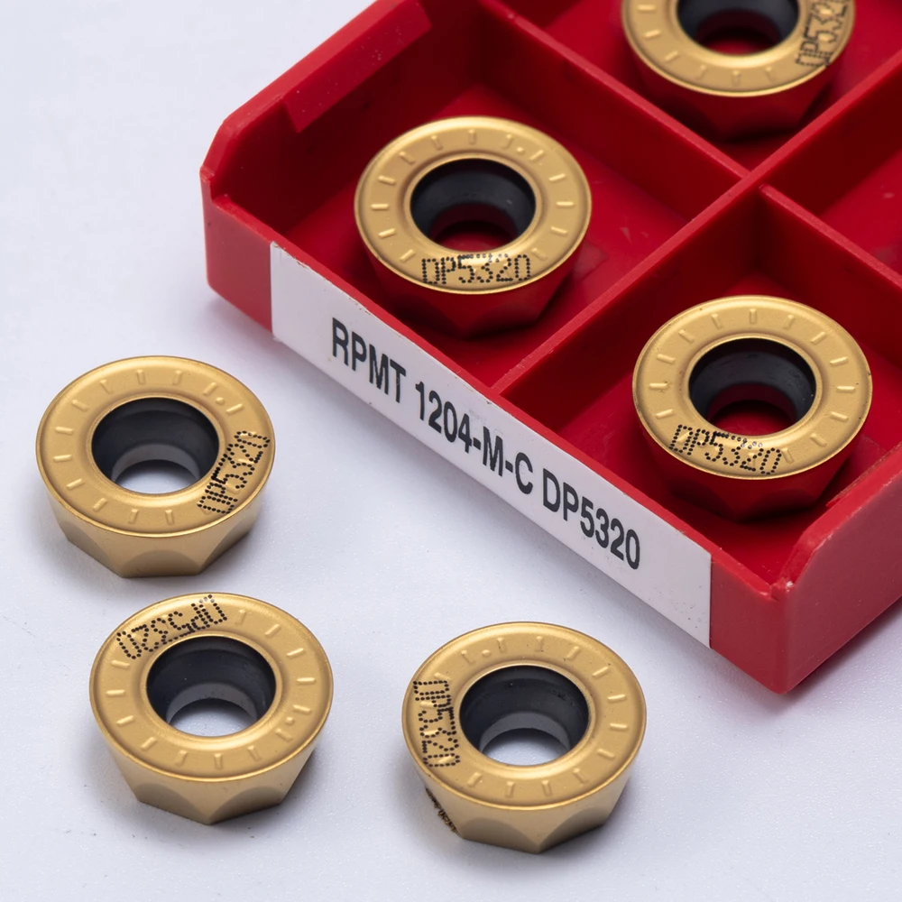RPMW1003 RPMT1204 DP5320 DP5420 inserto de fresado de carburo torno CNC RPMT RPMW hoja de molino redondo herramientas de torneado de corte de Metal