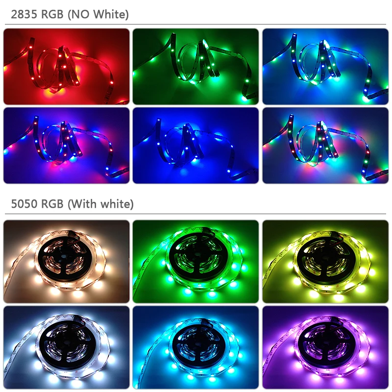 Bluetooth + muzyka 5050 taśma LED RGB SMD 2835 elastyczna wstążka Fita RGB LED Light 5M 10M 15M taśma LED DC12V kontroler WIFI