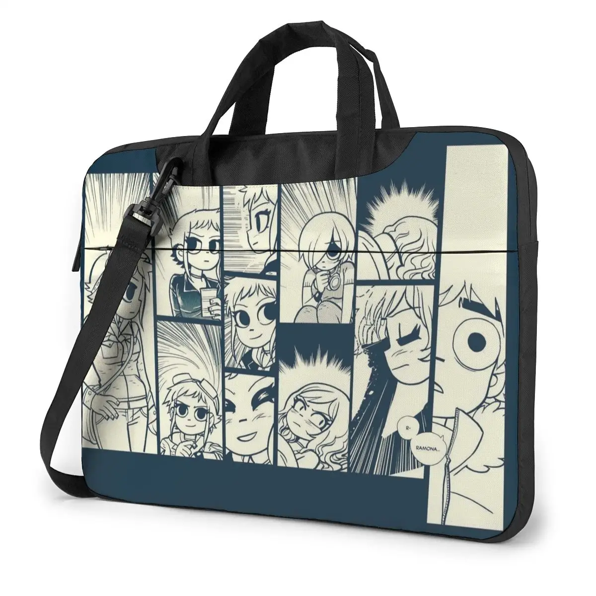 Scott Pilgrim Laptop Bag Case Protective Vintage Computer Bag Bicycle Crossbody Laptop Pouch