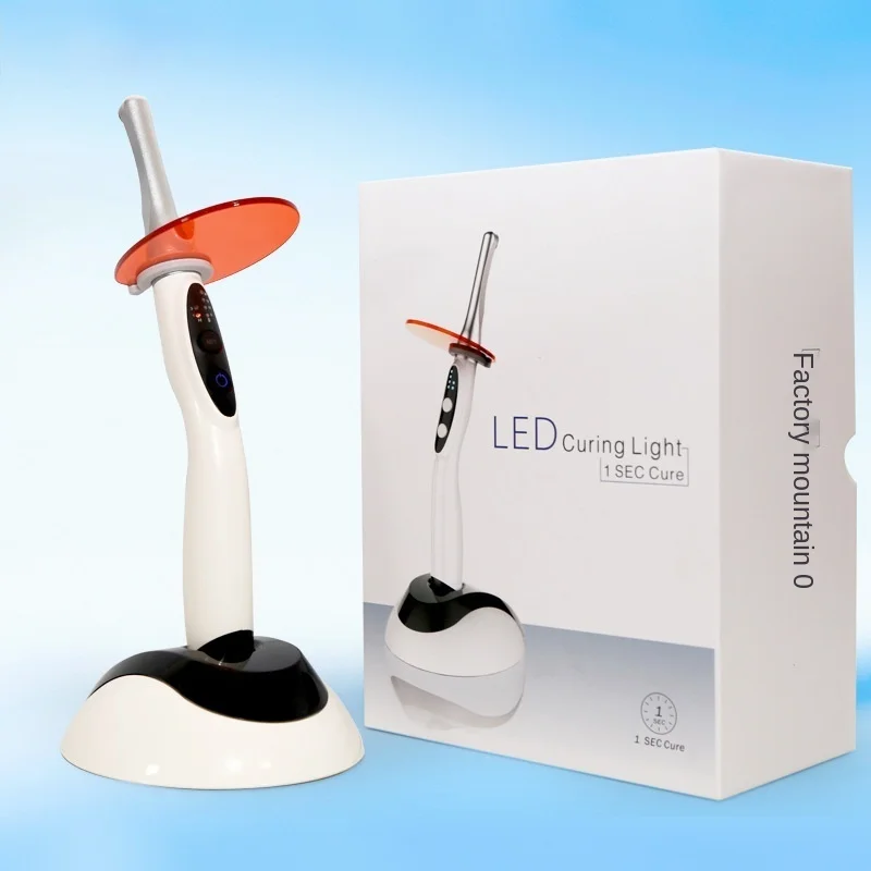 Dental filling lamp wide-spectrum blue light curing in 1 second, high-capacity battery, high light intensity