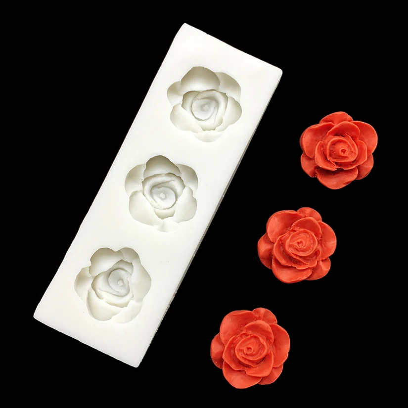 Rose Silicone Mold Sugarcraft Chocolate Cupcake Baking Mold Fondant Cake Decorating Tools