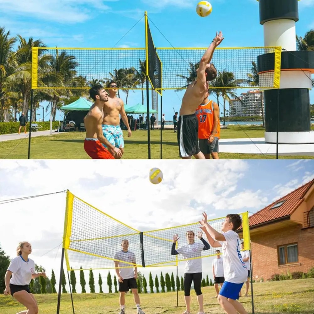 

Multi-player Cross Volleyball Net Sports Equipment Team-Game Training Indoor Outdoor Sports High Durable Quality