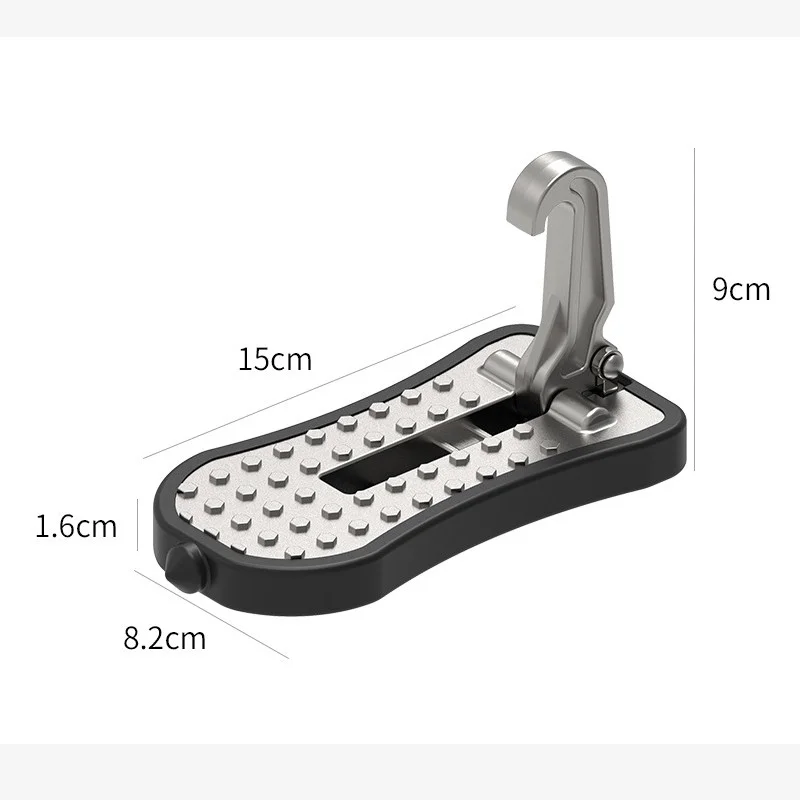 Universal Foldable Auxiliary Car Roof Pedal Vehicle Folding Stepping Ladder Foot Pegs Easy Access