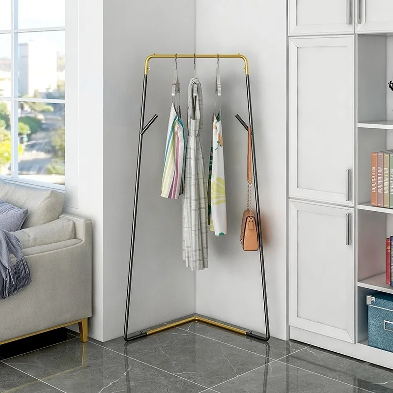 

Nordic Bedroom Clothing Store Hangers Simple Modern Household Single-pole Coat Racks Creative Hotel Dormitory Floor Clothes Rack