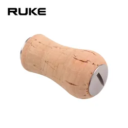 Ruke 1pc Fishing Handle Knob Wooden Knob For Bait Casting And Spinning Reel Bearing Size 7*4*2.5mm Fishing Reel Handle Accessory
