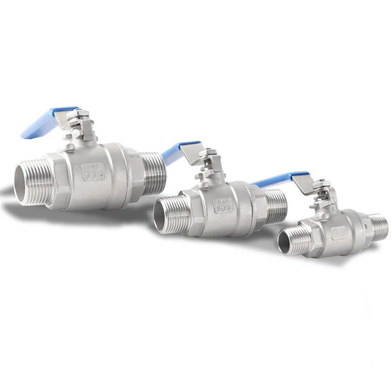 

1/4" 3/8" 1/2" 3/4" 1" 1-1/4" 1-1/2" 2" Two Chip Ball Valve 304 stainless steel Double Outer Wire Ball Valve