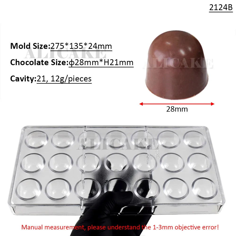 Chocolate Molds Polycarbonate Sphere Professional Mold for Chocolates Baker Mould Acrylic Confectionery Baking Pastry Utensils