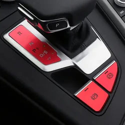 Car Styling P Buttons Electronic Handbrake Decoration Cover Trim For Audi A4 B9 2017-2021 LHD Interior Accessories