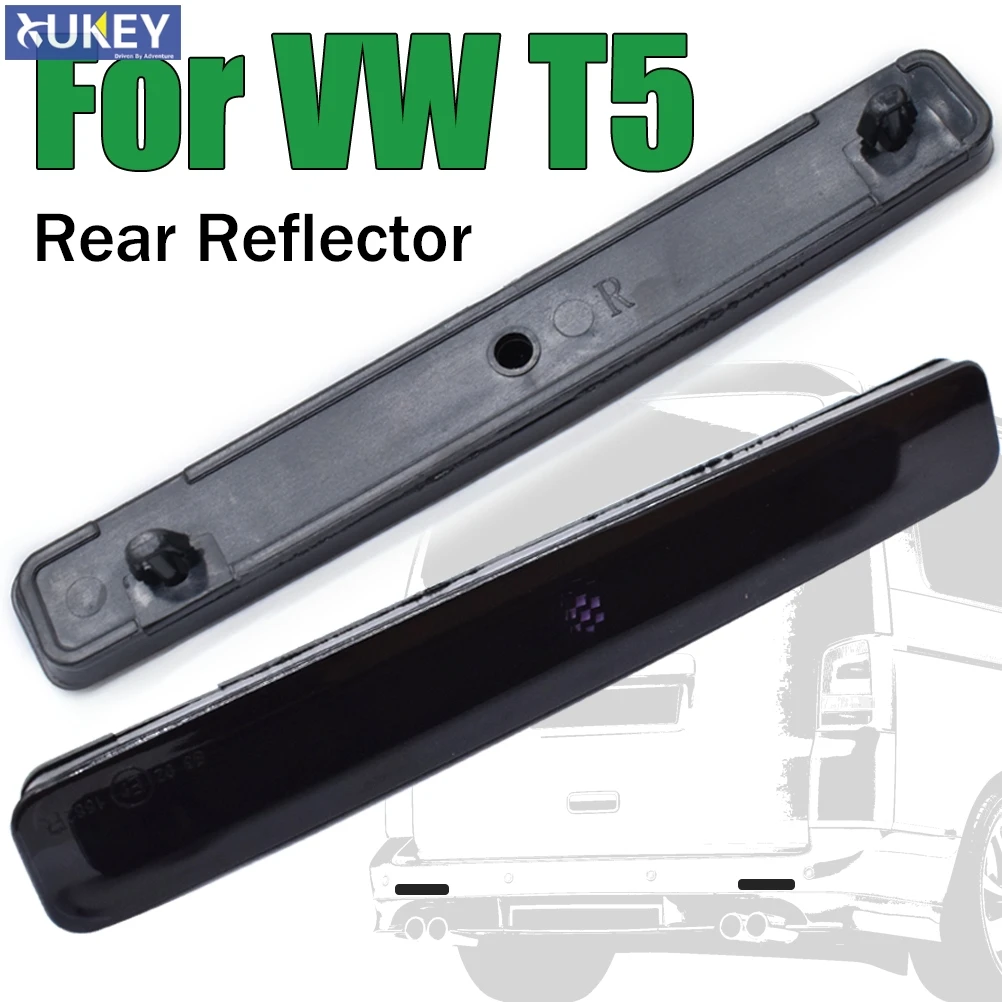 

Reflective Strips Safety Mark For Vw T5 Transporter Multivan 03-11 Black Smoked Rear Bumper Reflector Right + Left