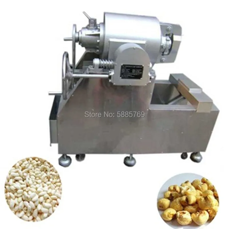 Electric Puff Wheat Puffing Machine / Air Flow Puffed Corn Making Machine / Popular Hot Air Puffed Rice Popper Machine