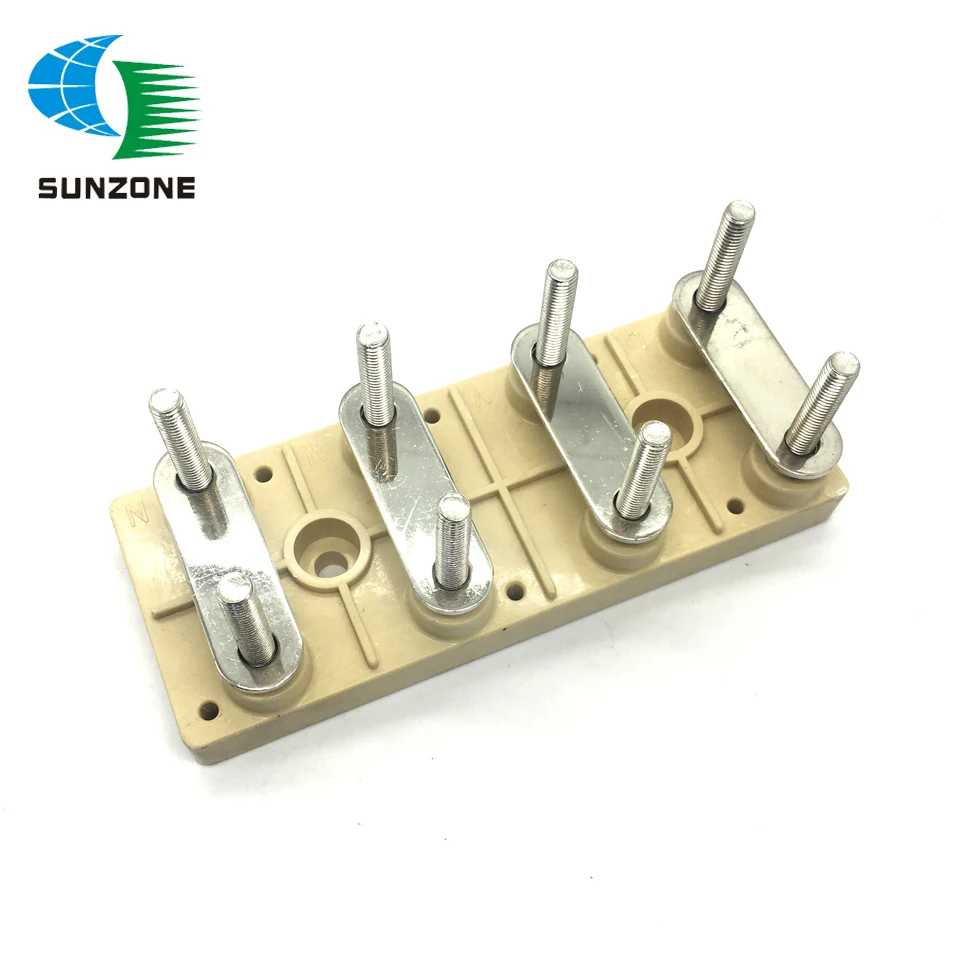 30KW to 200KW Generator 274 224 Terminal Plate 10mm Screw Terminal Block 8 Pins High Current Bridge Type Copper Parallel Device