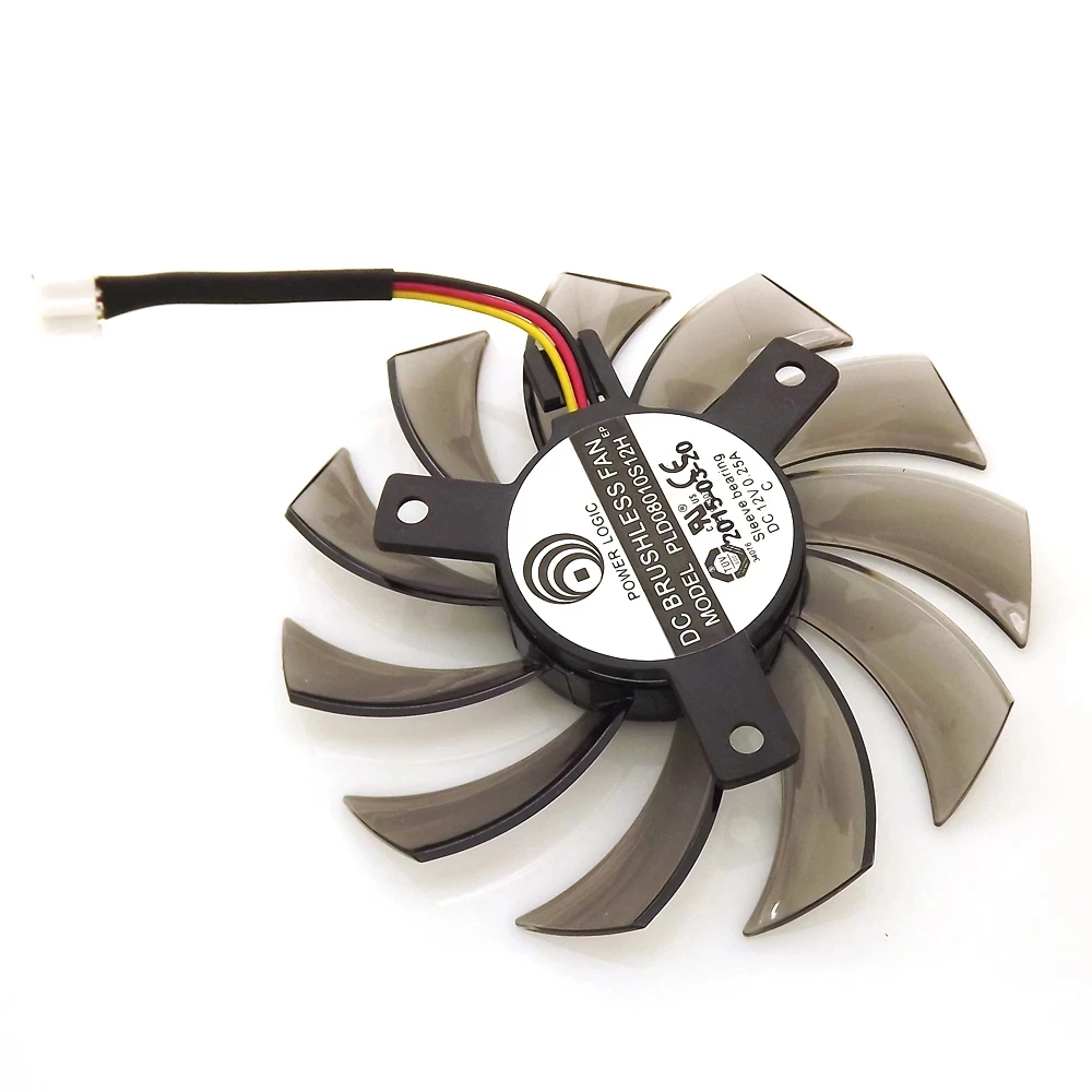 PLD08010S12H DC12V 0.25A 3Pin 3Wire 74mm 40x40x40mm For GIGABYTE Graphics Card Fan