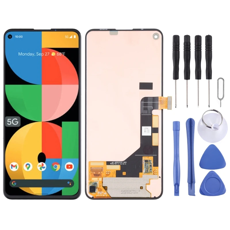 Super AMOLED LCD Screen For Google Pixel 5A 5G LCD Display and Digitizer Full Assembly Replacement Part