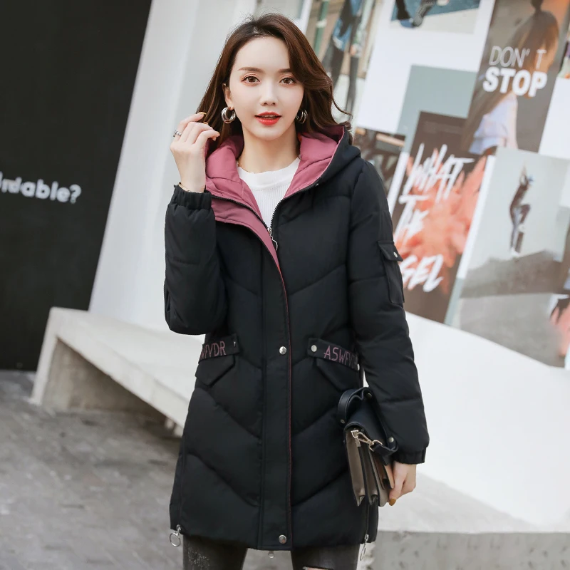 

Nice Women Winter Jacket Coat Thicken Warm Hooded Outwear Womens Cotton Padded Puffer Jackets Coats Parkas Mujer