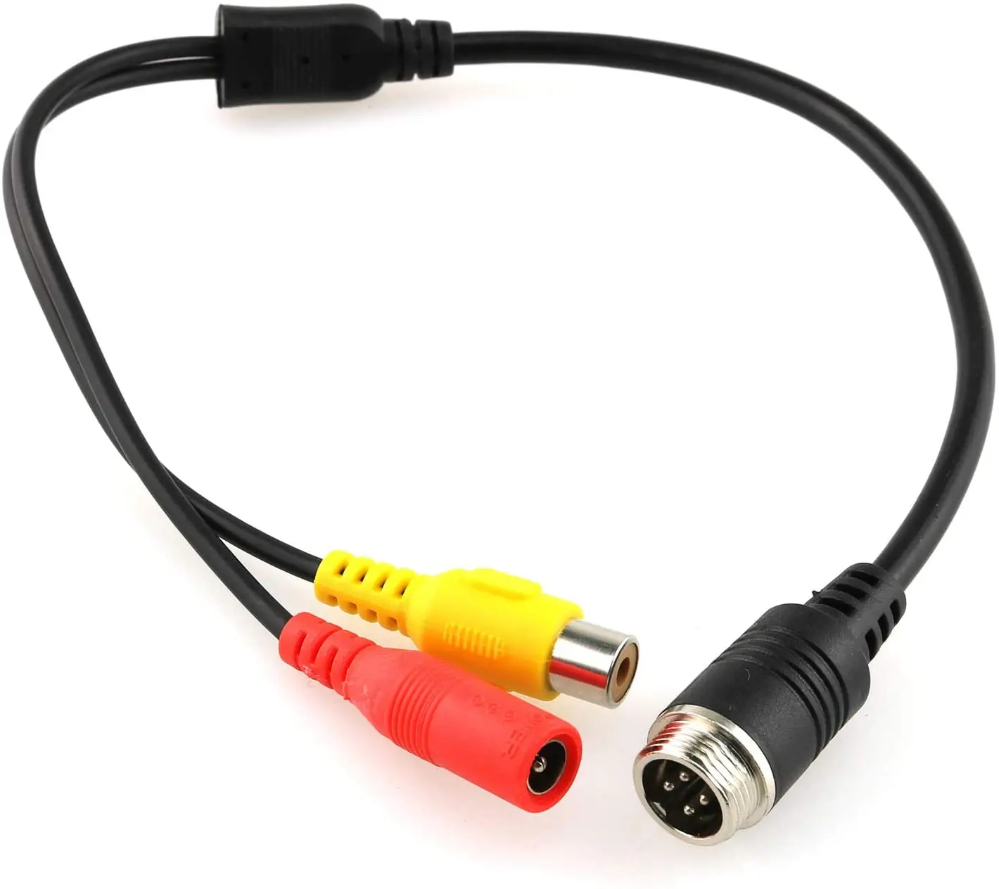 

Переходник с 4-контактного штекера на гнездо RCA, 35 см/13,78 дюйма, M12 4-контактный штекер, авиационная головка на гнездо RCA и гнездо постоянного тока, кабель для автомобиля
