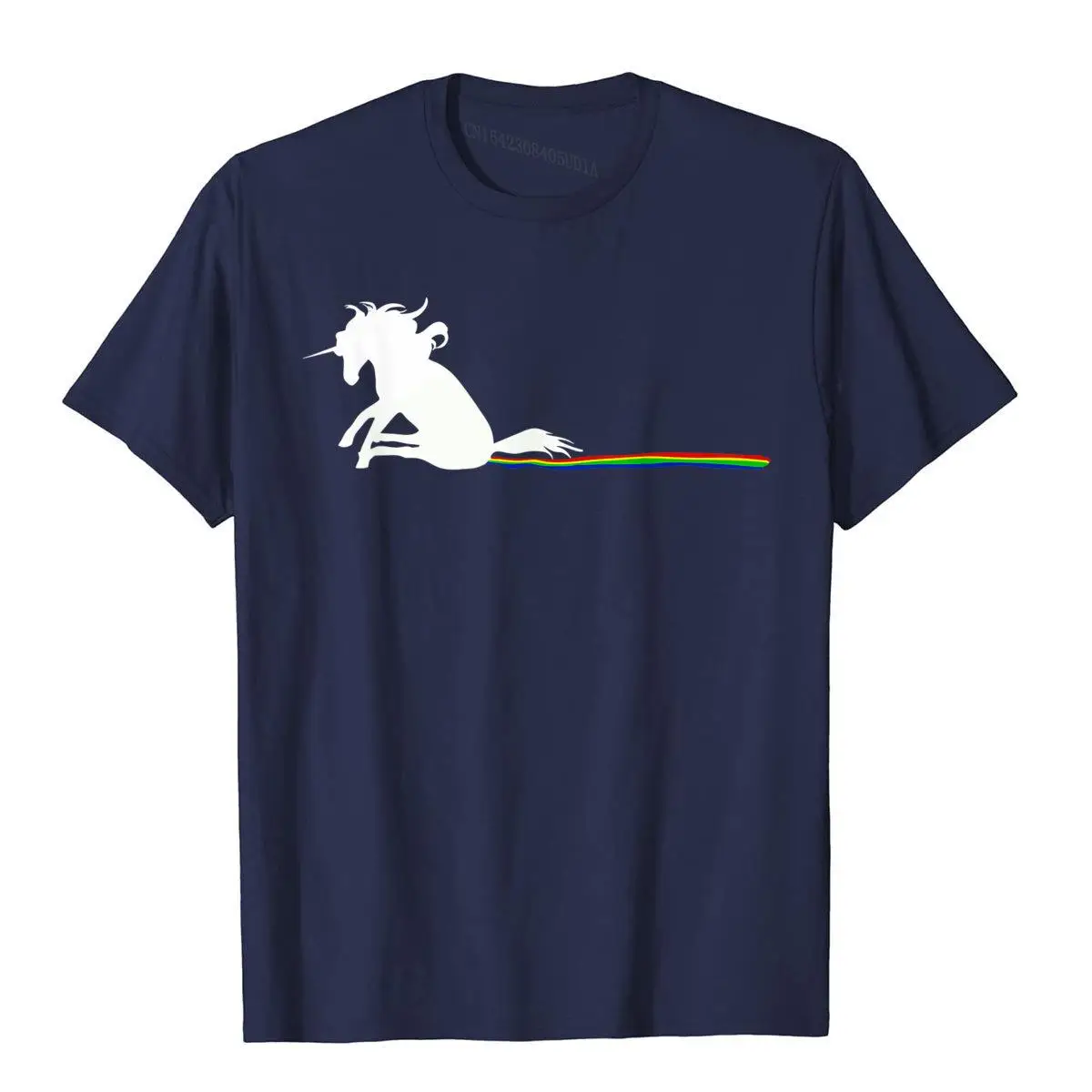 Unicorn Dragging Rainbows- Funny Adult T-Shirts Gifts Customized Top T-Shirts For Men Cotton Tops T Shirt Summer Special