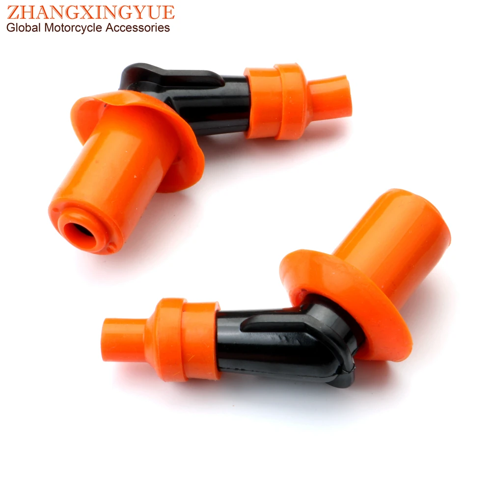 2PC Racing Motorcycle Scooter ATV Bicycle Engine Spark Plug Cap for Honda Yamaha GY6 50cc 70cc 100cc 110cc 125cc 150cc 7mm 4T view 4