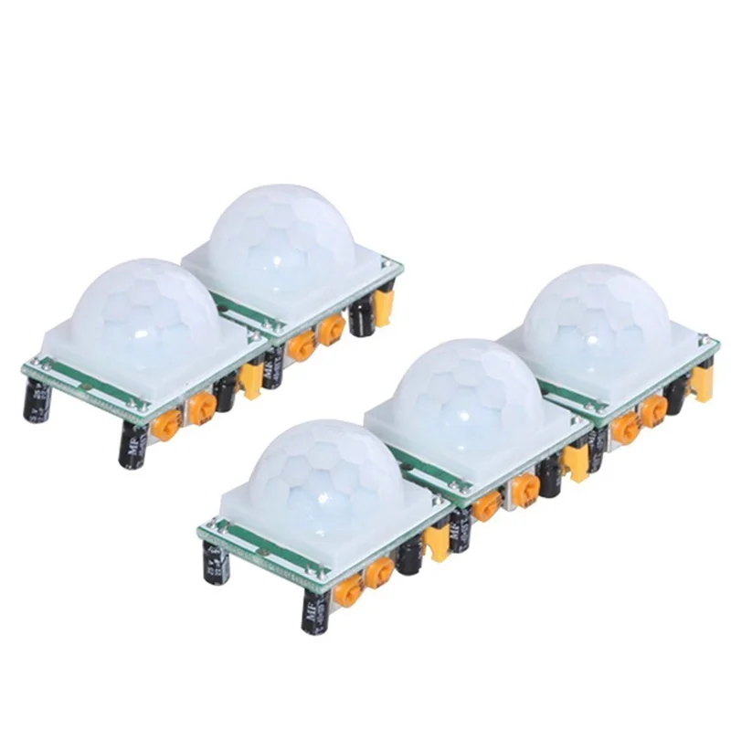 5 Stks/partij HC-SR501 Pas Ir Pyro-elektrische Infrarood Pir Motion Sensor Detector Module Voor Arduino Voor Raspberry Pi Kits