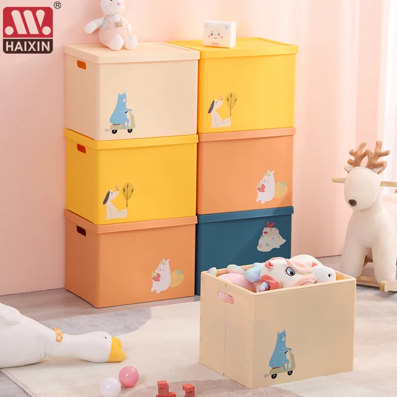 

Collapsible Plastic Storage Box Toy Box Folding Sundry Storage Basket Case Utility Cosmetic Container Desktop Hard Tool Boxes