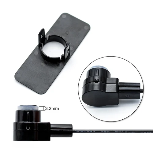 Imagen 2 del producto GreenYi Sensor de aparcamiento para coches asistente Parktronics 4 negro/plata/blanco 13mm sensores planos Radar reverso sonido zumbador alarma sonido