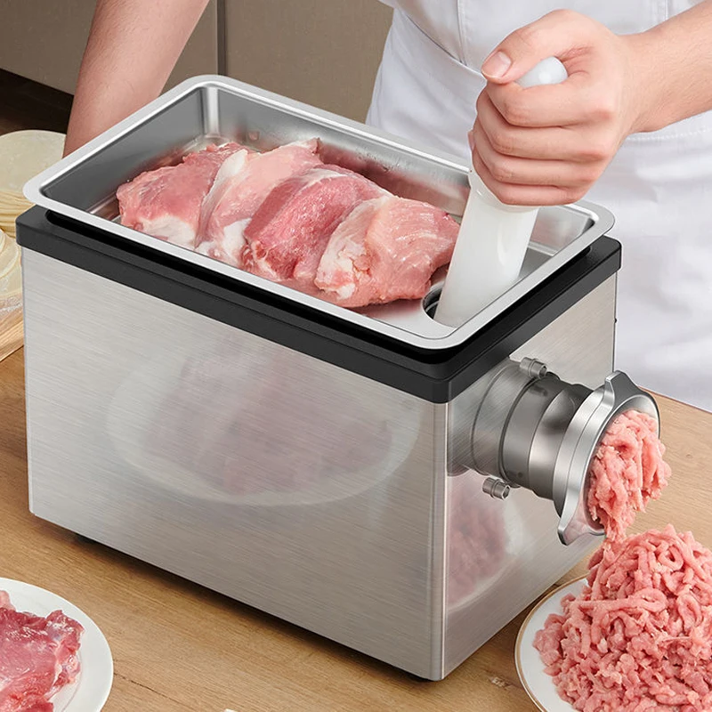 Electric Meat Grinders Stainless Steel Heavy Duty Mincer ​Sausage Stuffer Food Processor Home Chopper Meat Filling Maker Mincer