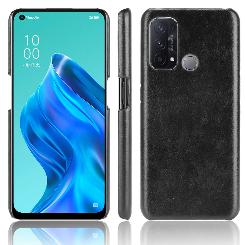Oppo Reno 5A CPH2199 A101OP Case Litchi Skin PU Leather Hard Back
