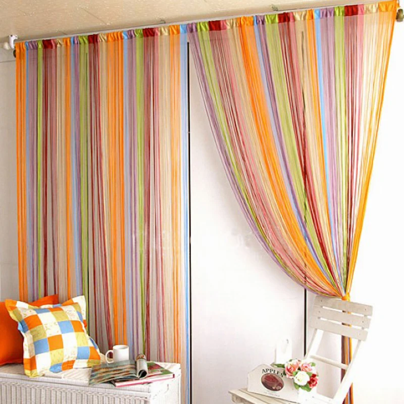 Line Curtain Indoor upscale Decor Hotel bedroom door Curtain Living room partition home textile