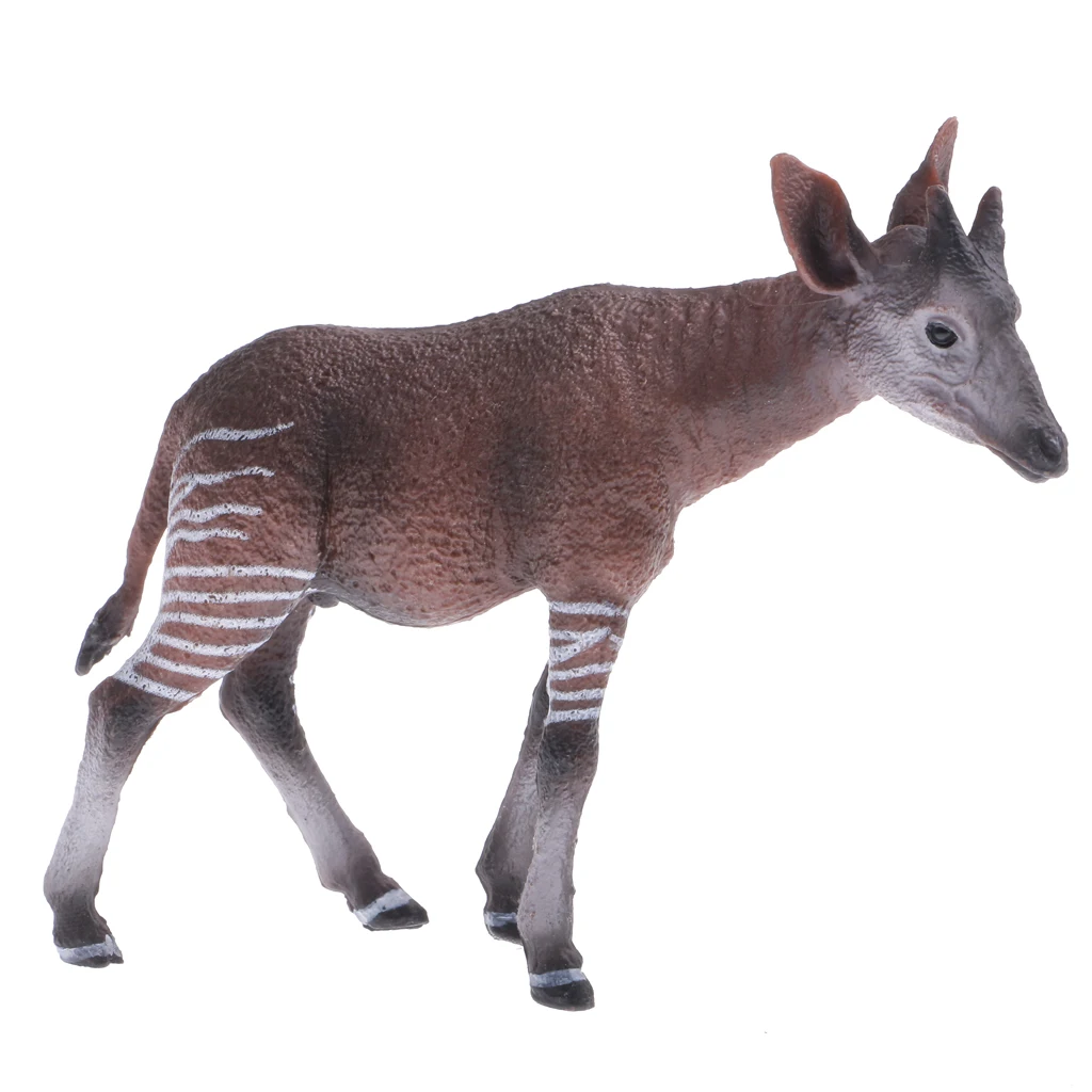 Realistic Okapi Wildlife Animal Figurine Model Action Figure Kids Toy Gift