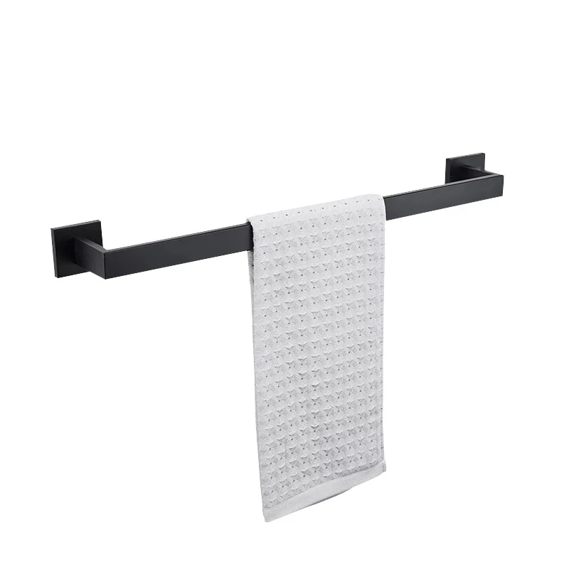 Black Quality Stainless Steel Bthroom Hardware Set Towel Rack  Roll Paper Holder Liquid Soap Holder Soap Dish  Bath Accessories