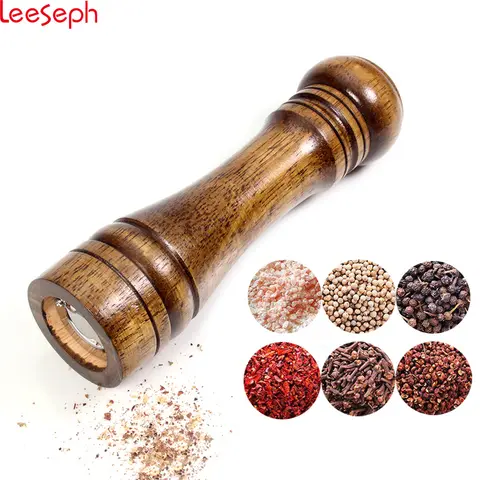 Wooden Salt and Pepper Mill 5-10 Inches Leeseph